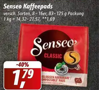 Simmel Senseo kaffeepads Angebot