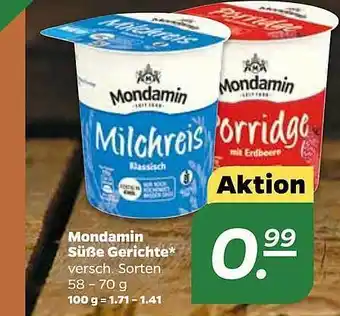 NETTO Mondamin Süße Gerichte Angebot