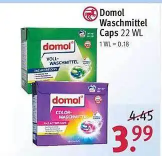 Rossmann Domol waschmittel caps Angebot