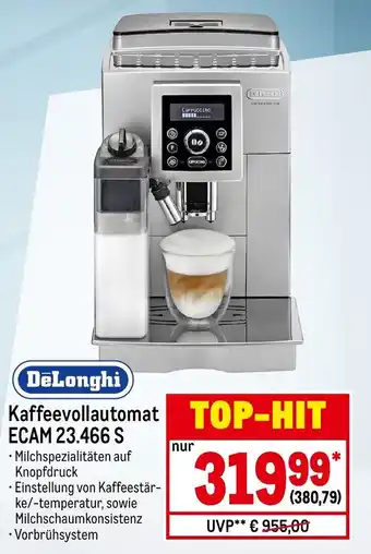 METRO DeLonghi Kaffeevollautomat | ECAM 23.466 S Angebot