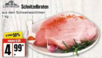 Edeka Frischemarkt Gutfleisch Schnitzelbraten 1 kg Angebot