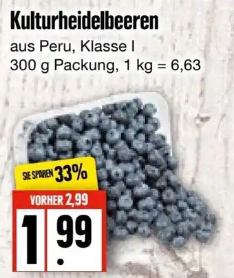 Edeka Frischemarkt Kulturheidelbeeren 300 g Packung Angebot