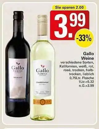 WEZ Gallo weine Angebot