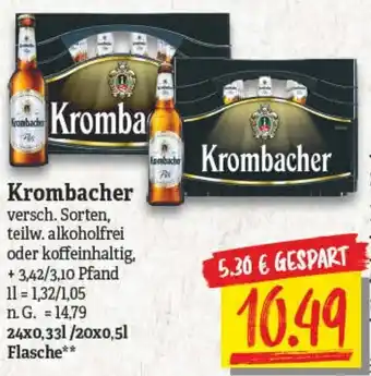 NP Discount Krombacher 24x0,33L/20x0,5L Flasche Angebot