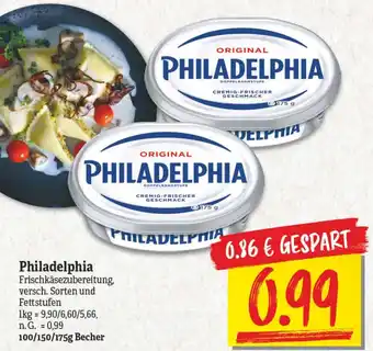 NP Discount Philadelphia Frischkäsezubereitung 100/150/175 g Becher Angebot