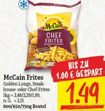 NP Discount McCain Frites 600/650/750g Beutel Angebot