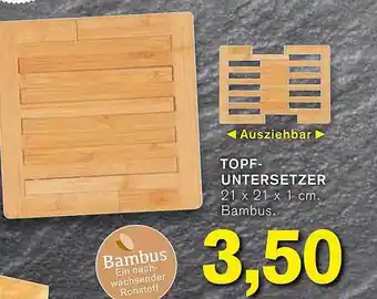 KODi Topf-untersetzer bambus Angebot