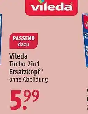 Rossmann Vileda turbo 2in1 ersatzkopf Angebot