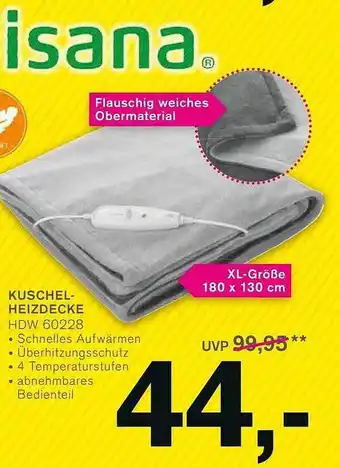 KODi Medisana kuschel-heizdecke Angebot