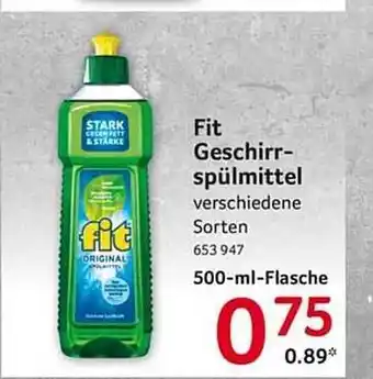 Selgros Fit geschirr spülmittel Angebot