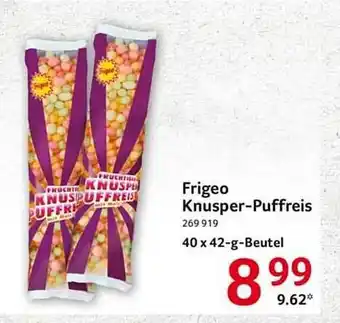 Selgros Frigeo knusper-puffreis Angebot