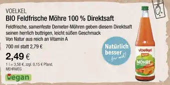 Vitalia Voelkel Bio Feldfrische Möhre 100% Direktsaft 700ml Angebot