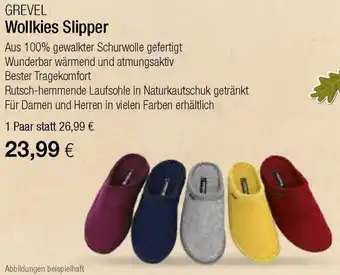 Vitalia Grevel Wollkies Slipper Angebot