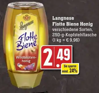 Edeka Neukauf Langnese Flotte Biene Honig 250 g Angebot