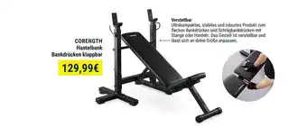 Decathlon Corength hantelbank bankdrücken klappbar Angebot