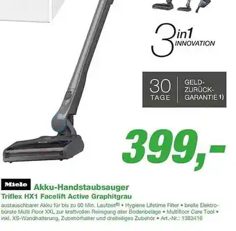 EP Miele akku-handstaubsauger triflex hx1 facelift active graphitgrau Angebot