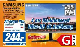 expert Techno Land Samsung gaming-monitor u28r 554 uqrxzg Angebot