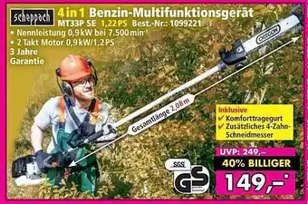 Norma24 Scheppach 4in1 benzin-multifunktionsgerät mt33p se Angebot