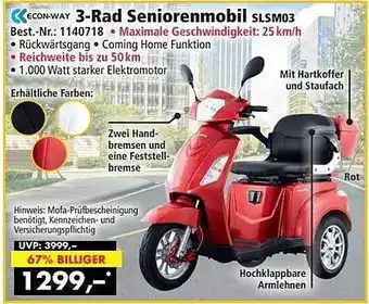 Norma24 Econ-way 3-rad seniorenmobil slsm03 Angebot