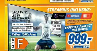 expert Octomedia Sony led tv kd65x89kaep Angebot