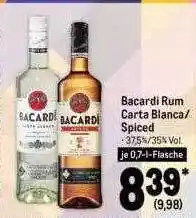 METRO Bacardi rum carta blanca oder spiced Angebot