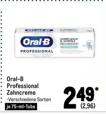 METRO Oral-b professional zahncreme Angebot