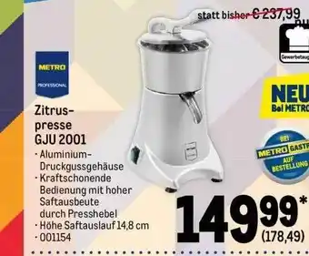 METRO Zitruspresse gju 2001 Angebot