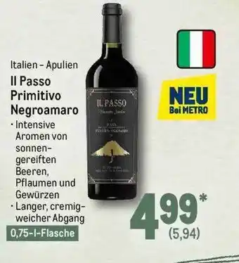 METRO Ii passo primitivo negroamaro Angebot