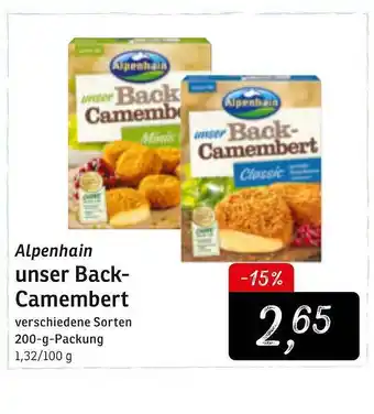 KONSUM Alpenhain unser Back-Camembert Angebot