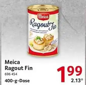 Selgros Meica ragout fin Angebot