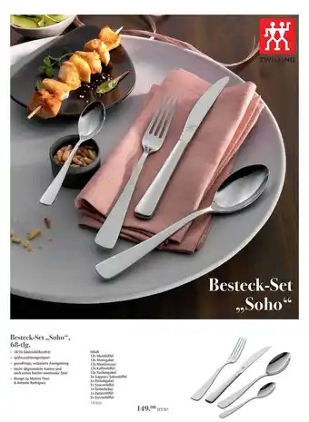 Selgros Zwilling besteck-set „soho“ 68-tlg. Angebot