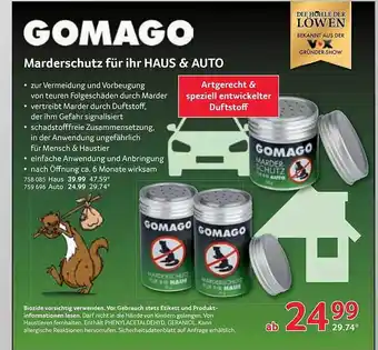 Selgros Gomago marderschutz für ihr haus & auto Angebot