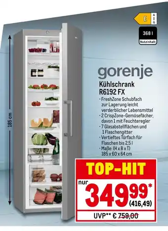 METRO Gorenje Kuhlschrank | R6192 FX Angebot