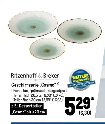 METRO Ritzenhoff & Breker Geschirr-Serien Cosmo Angebot