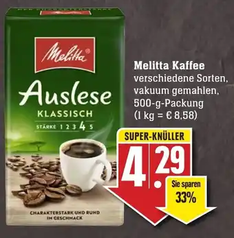 Edeka Neukauf Melitta Kaffee 500 g Packung Angebot