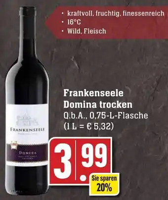 Edeka Neukauf Frankenseele Domina trocken 0,75 L Flasche Angebot