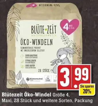 Edeka Neukauf Blütezeit Öko Windel Größe 4 Angebot