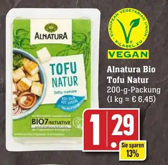 Edeka Neukauf Alnatura Bio Tofu Natur 200 g Packung Angebot