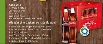 Markgrafen Coca-cola verschiedene sorten Angebot