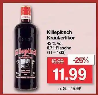 Famila Nord West Killepitsch kräuterlikör Angebot