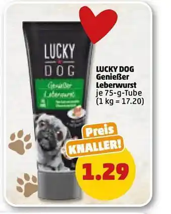 PENNY Lucky dog genießer leberwurst Angebot