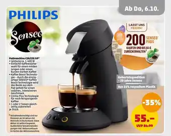 PENNY Philips senseo padmaschine csa220.69 Angebot