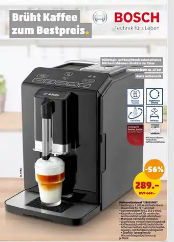 PENNY Bosch kaffeevollautomat tis30159de Angebot