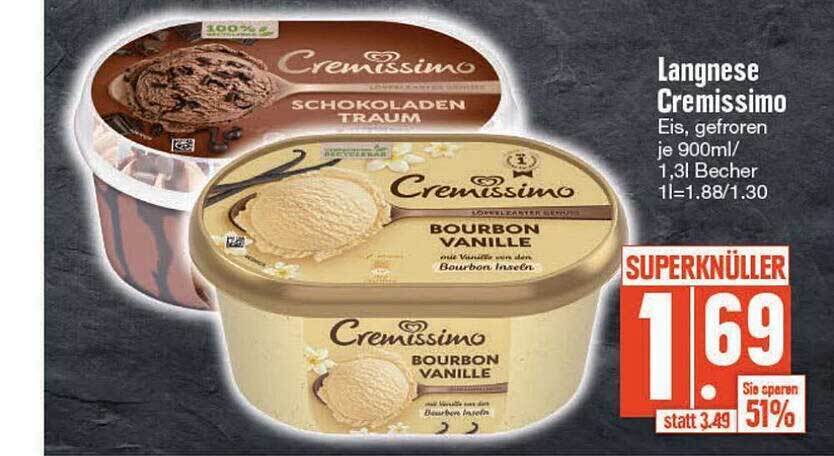 Langnese cremissimo Angebot bei Edeka
