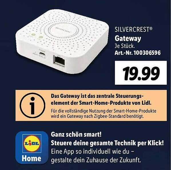 Silvercrest gateway Angebot bei Lidl
