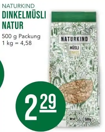 Naturkind Naturkind Dinkelmüsli Natur 500 g Packung Angebot