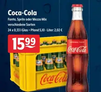 Getränke Hoffmann Coca Cola 24x0,33L Angebot