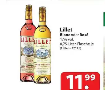 Famila Nord Ost Lillet blanc oder rosé Angebot