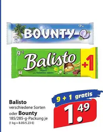 Famila Nord Ost Balisto oder bounty Angebot