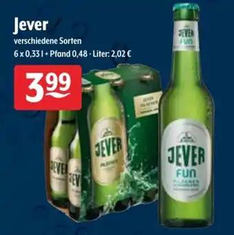 Getränke Hoffmann Jever 6x0,33L Angebot